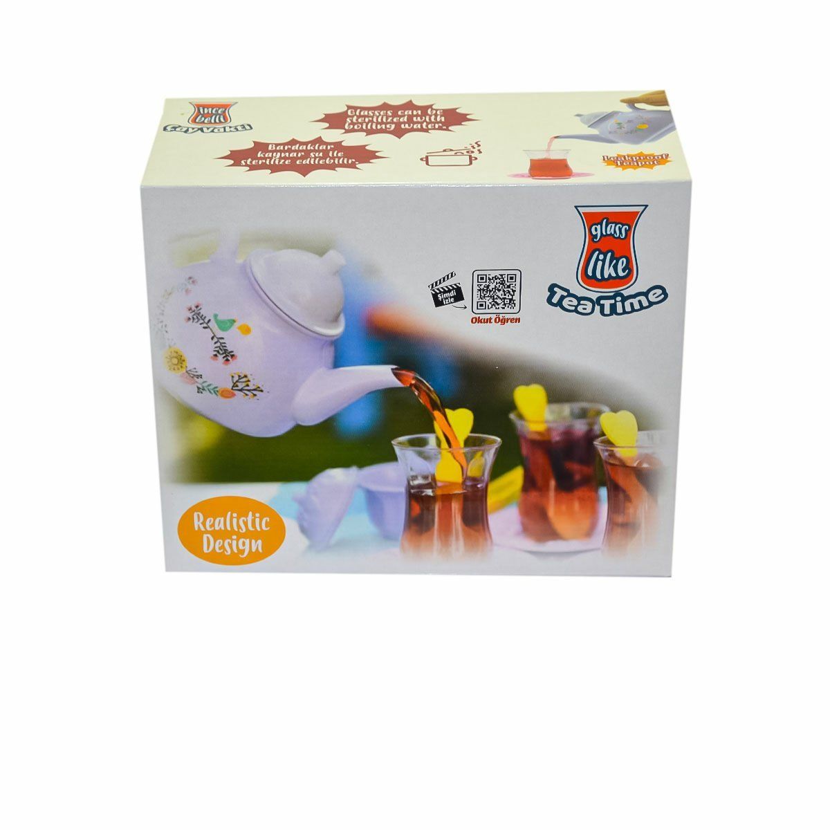 URT011-003 Kutuda Tepsisiz İnce Belli Çay Vakti Seti - Birlik Toys