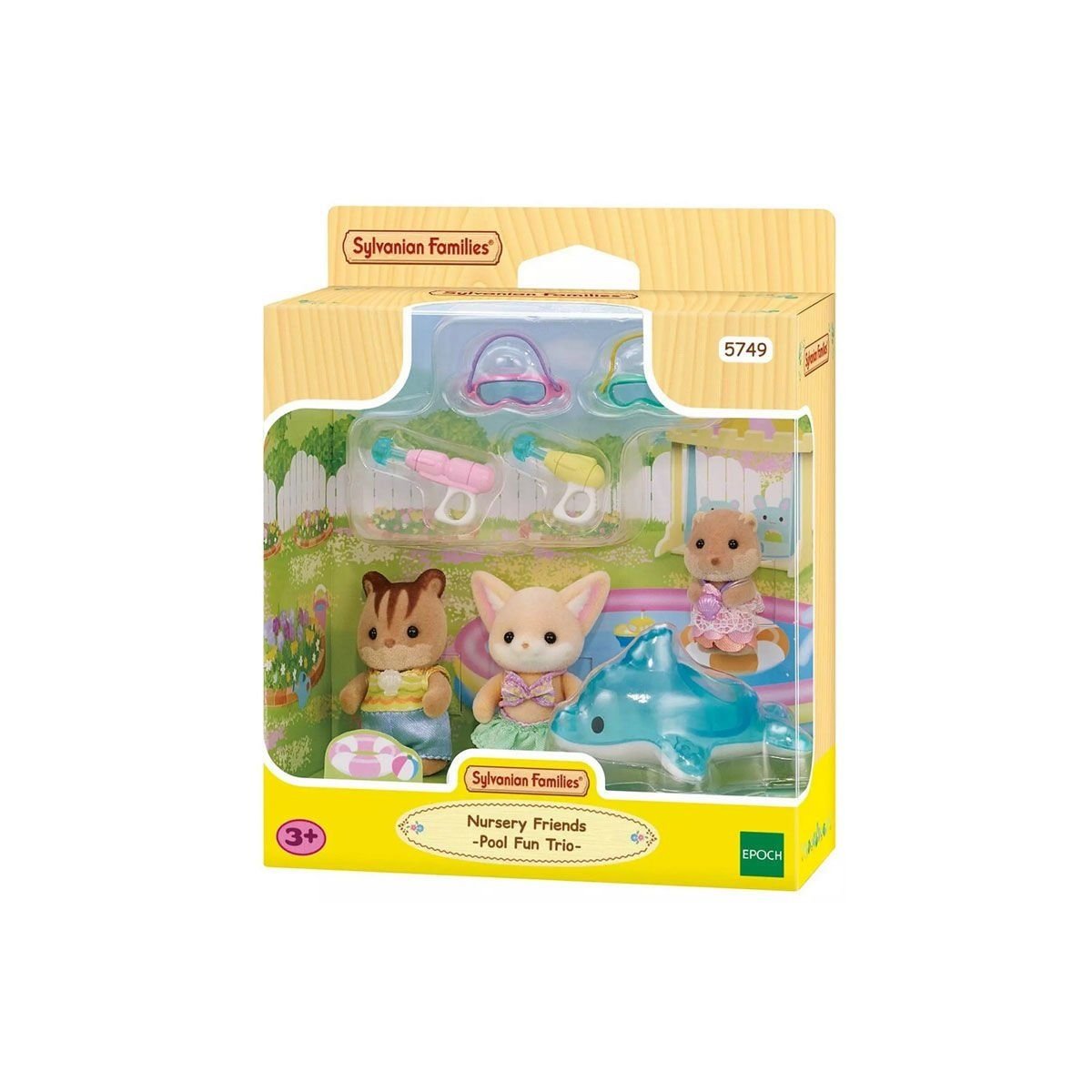 5749 Sylvanian Families Anaokulu Arkadaşları Havuz Eğlencesi Üçlüsü +4 yaş