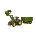 BR03155 John Deere 7R 350 Kepçeli Traktör ve Römork +4 yaş