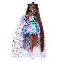 HHN13 Barbie Extra Fancy - Mor Kostümlü Bebek