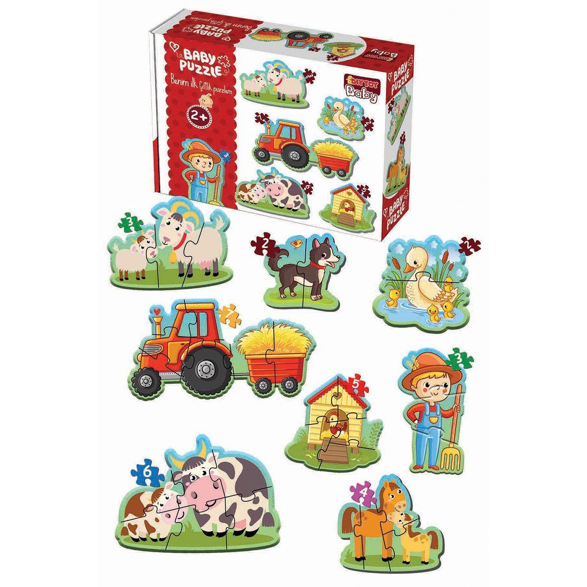 1734 Dıytoy, Baby Puzzle- İlk Çiftlik Puzzle