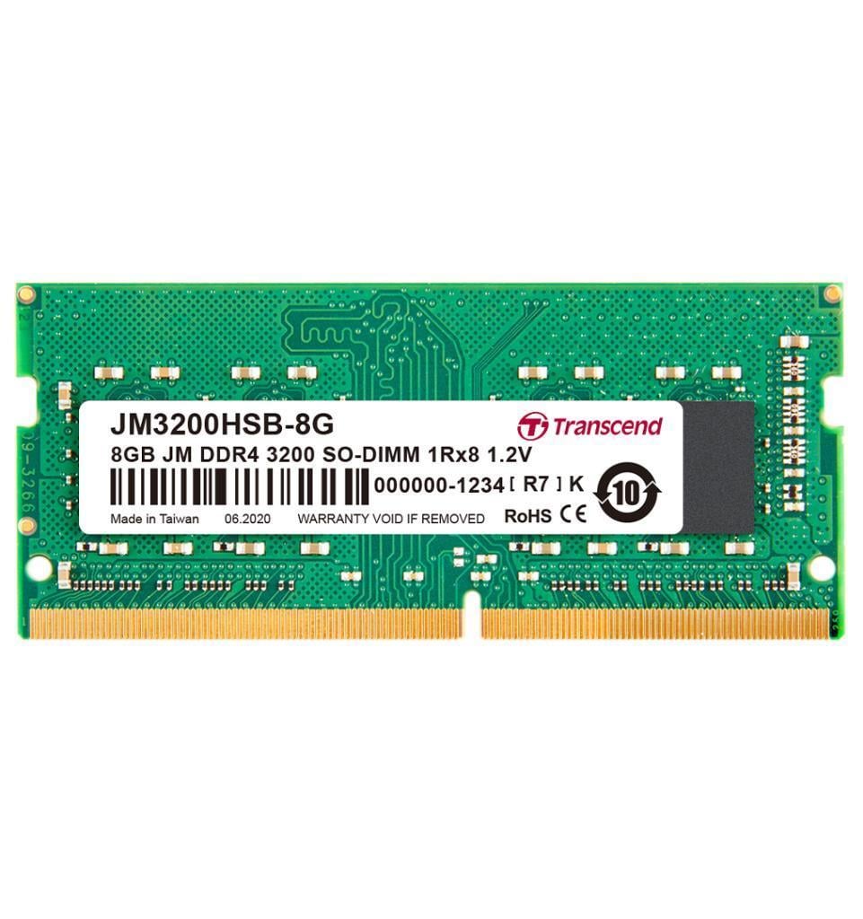 Transcend JM3200HSB-8G 8GB DDR4 3200Mhz CL22 1.2V Notebook Ram