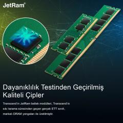 Transcend JM3200HLE-32G 32GB DDR4 3200Mhz CL22 1.2V Masaüstü Ram