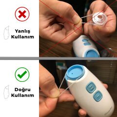 Smarbo X30-P Taşınabilir, Elektrikli, Profesyonel, Ergonomik Bebek Burun Aspiratörü-Pembe 