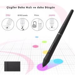 Veikk VK430 4x3'' 4 Kısayol Tuşlu Sağ/Sol El Uyumlu Taşınabilir Grafik Tablet+Kalem