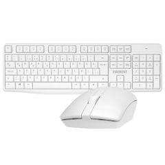 EVEREST KM-7500 Q Türkçe Kablosuz Multimedya Beyaz Klavye+ Mouse Set
