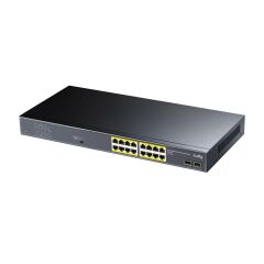 Cudy GS1020PS2 16 Port Gigabit 200W 250m PoE+, Gigabit SFP, CCTV, VLAN Metal Switch