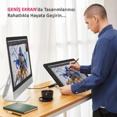 Veikk VK2200Pro 21.5'' IPS FullHD Tam Lamine Ekran, 8 Kısayol,2 Scroll Tuşlu Sağ/Sol El Grafik Tablet