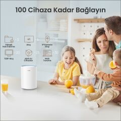 Cudy M1200 5GHz 867Mbps, 2.4GHz 300Mbps, 1 Port, 2X5dBi anten, Wi-Fi Mesh Menzil Genişletici Router