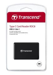 Transcend TS-RDC8K2 CF/SD/SDHC/SDXC/microSD  Type-C Çoklu Kart Okuyucu