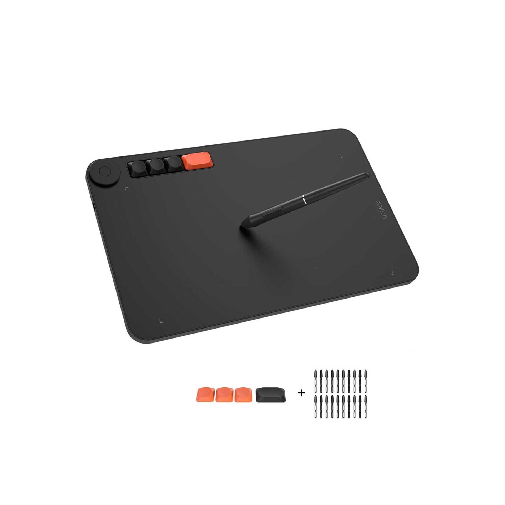 Veikk VO1060 10x6'' 5 Kısayol Tuşlu Sağ/Sol El Uyumlu Grafik Tablet+Kalem