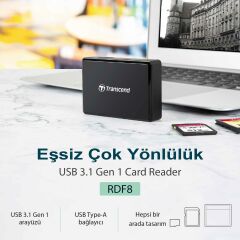 Transcend TS-RDF8K2 USB 3.0 Kart Okuyucu