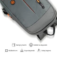 NPO Citylife CL01G Smart 16'' Notebook Sırt Çantası-Gri