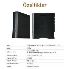 Transcend TS4TSJ35T3 4TB 3.5'' USB 3.1 StoreJet 35T3 Taşınabilir Disk