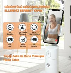 NPO PHPro-W Akıllı 360° Yüz ve Vucut Takipli,Şarjlı, Yapay Zeka Destekli Canlı Yayın Telefon Gimbalı