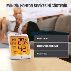 ThermoPro TP53 Termometre İç Mekan Dijital Isı ve Nem Ölçer