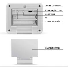 ThermoPro TX-2  İlave Dış Sensör(TP60S/TP63A/TP65A/TP67A için)