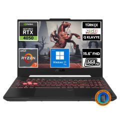 Asus TUF Gaming A15 FA507NU-LP030A13 Ryzen7 7735HS 8GB 1TBSSD RTX4050 15.6'' FullHD W11P Taşınabilir Bilgisayar-CNT014