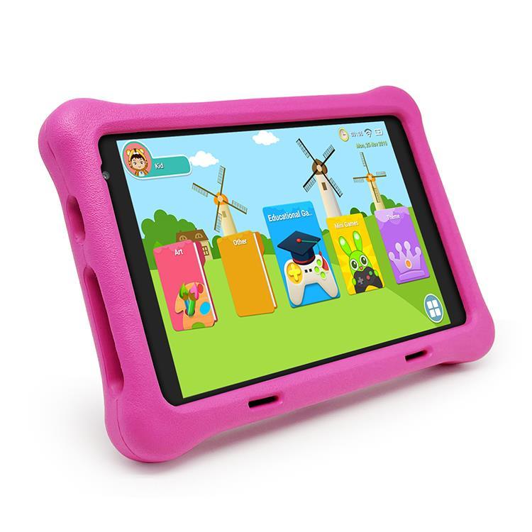 NPO RS407 2GB 32GB Android.11 8'' IPS Ekran, A133 1.6GHz, Antişok Çocuk Tableti(Kids Tablet)-Pembe