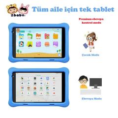 NPO RS407 2GB 32GB Android.11 8'' IPS Ekran, A133 1.6GHz, Antişok Çocuk Tableti(Kids Tablet)-Mavi