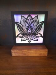 Veraart Işıklı Kişiselleştirilmiş Dekoratif Lotus Çiçeği Gece Lambası