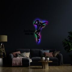 Veraart Işıklı Dans Temalı Tablo Dylon Dekoratif Gece Lambası 80 cm