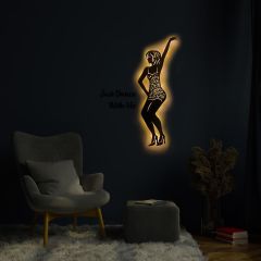 Veraart Işıklı Dans Temalı Tablo Aidan Dekoratif Gece Lambası 65 cm