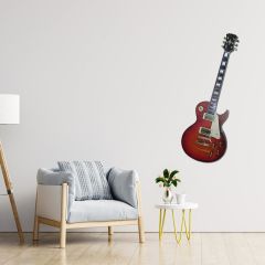 Veraart Işıklı  Uv Baskılı Duvar Dekorlu Gece Lambası Gitar 90 cm