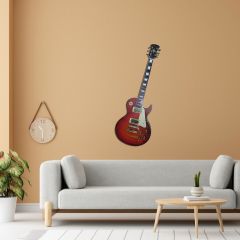 Veraart Işıklı  Uv Baskılı Duvar Dekorlu Gece Lambası Gitar 90 cm