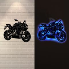 Veraart Işıklı Motor Dekoratif Tablo Duvar Dekorlu Gece Lambası