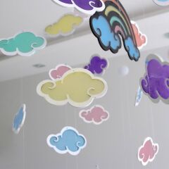 Veraart Epoksili Kişiselleştirilebilir Gökkuşağı El Yapımı Çocuk Odası Avize Ve Duvar Süsü