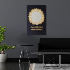 Veraart Kişiselleştirilebilir Güneş Temalı Aynalı ve Işıklı Dekoratif Katmanlı Tablo