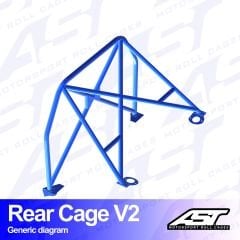 Roll Bar SEAT Ibiza (6J) 3-doors Hatchback REAR CAGE V2