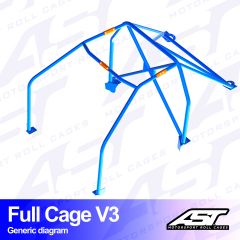 Roll Cage MAZDA MX-3 (EC) 3-doors Coupe FULL CAGE V3