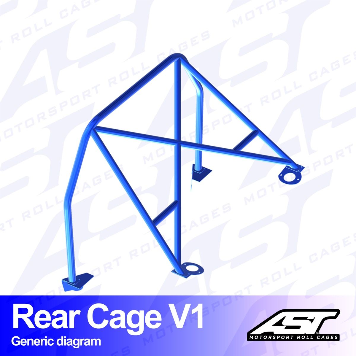 Roll Bar SEAT Marbella (Tipo 141) 3-doors Hatchback REAR CAGE V1