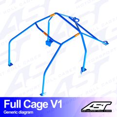 Roll Cage SEAT Marbella (Tipo 141) 3-doors Hatchback FULL CAGE V1