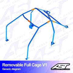 Roll Cage HONDA CRX (EF/ED/EE) 3-DOOR COUPE REMOVABLE FULL CAGE V1