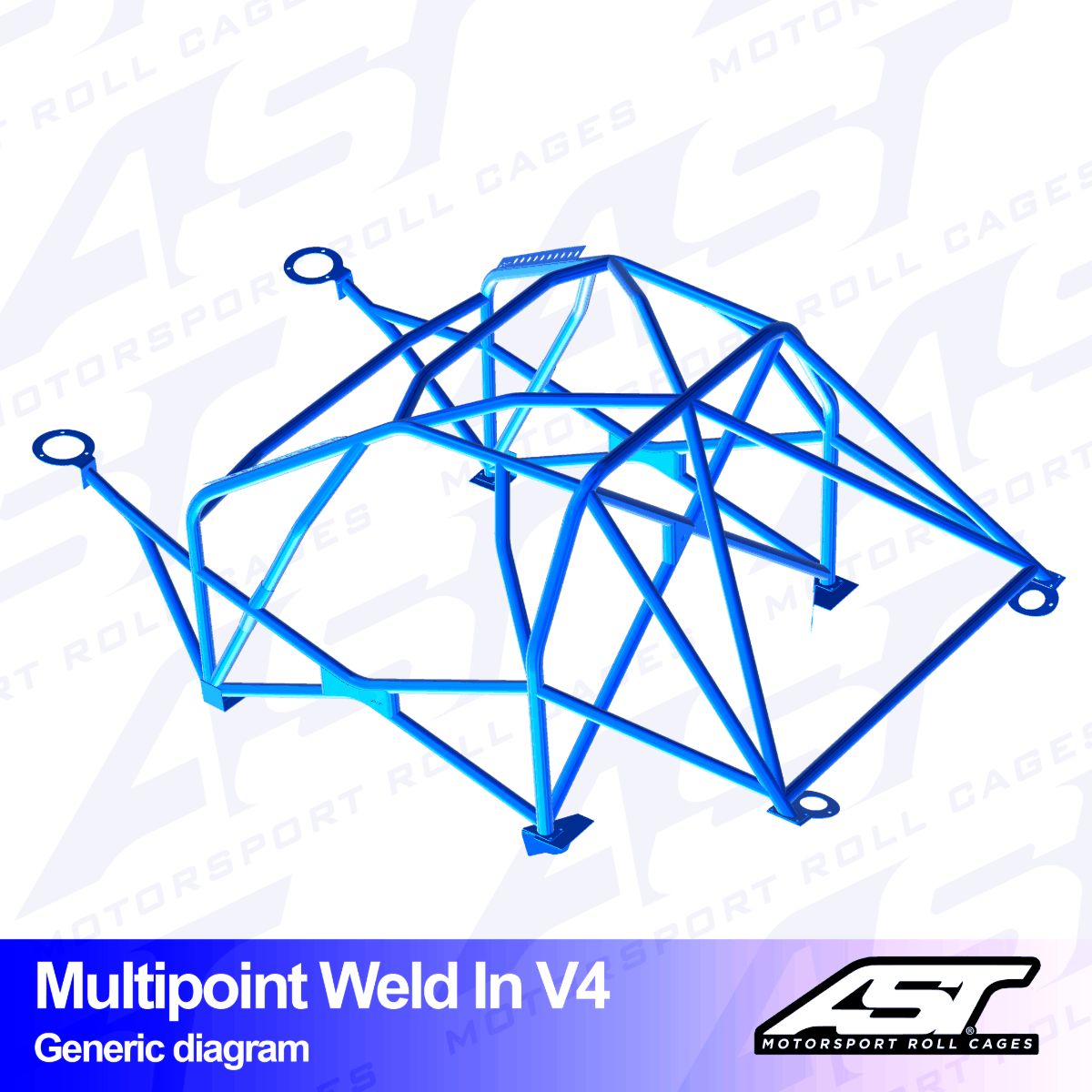 Roll Cage MINI Cooper (R53) 3-door Hatchback MULTIPOINT WELD IN V4