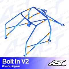 Roll Cage AUDI A4 / S4 (B5) 5-doos Avant Quattro BOLT IN V2