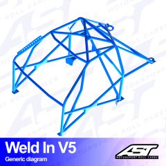 Roll Cage AUDI A4 / S4 (B5) 5-doors Avant Quattro WELD IN V5