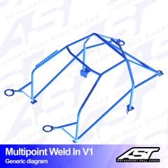 Roll Cage MINI Cooper (R56) 3-door Hatchback MULTIPOINT WELD IN V1