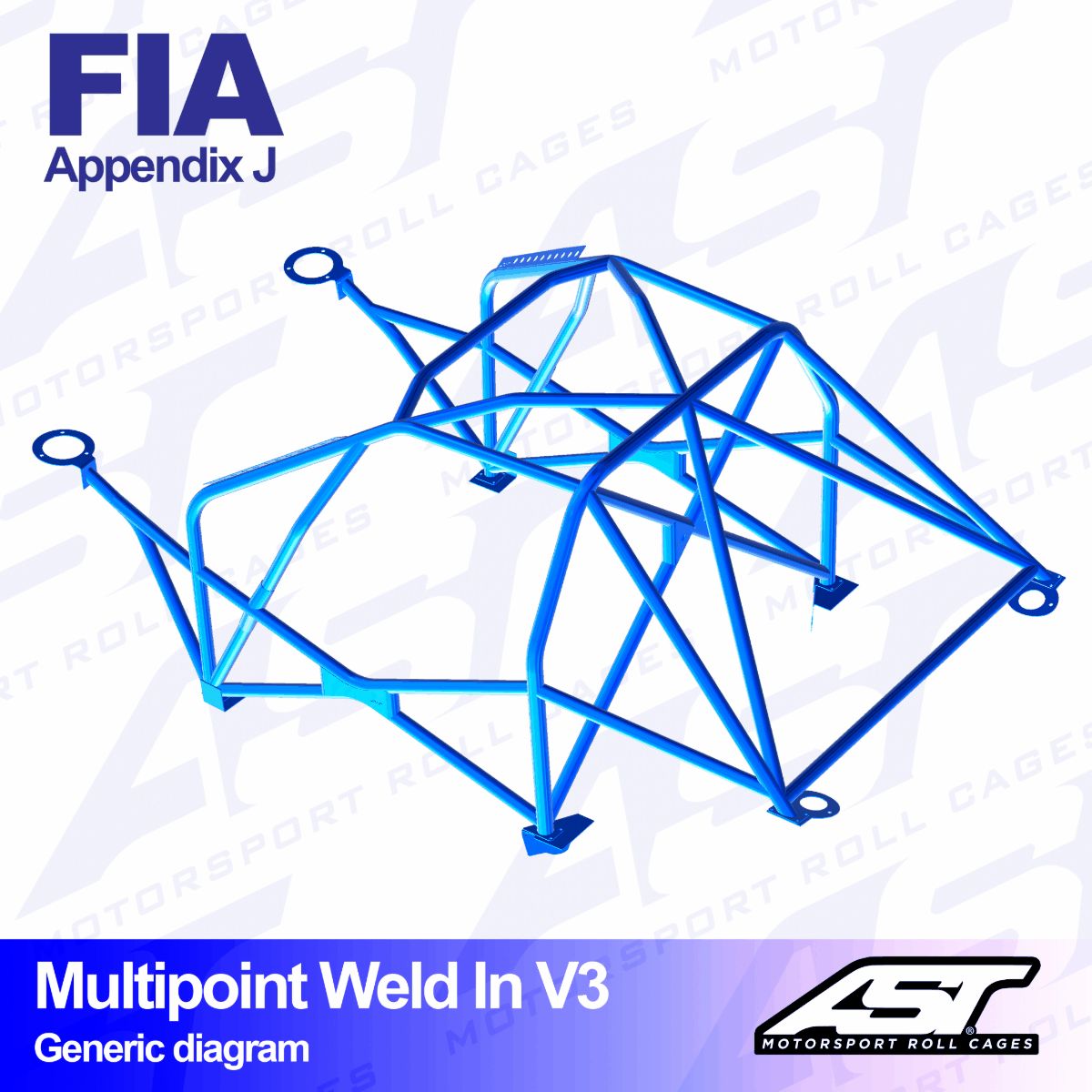 Roll Cage MINI Cooper (R56) 3-door Hatchback MULTIPOINT WELD IN V3