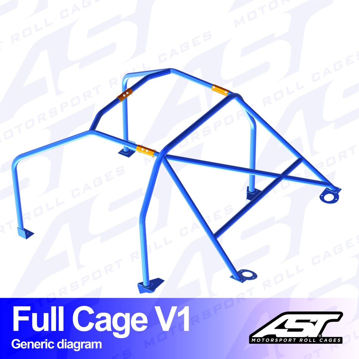 Roll Cage FORD Escort (Mk2) 4-doors Sedan FULL CAGE V1