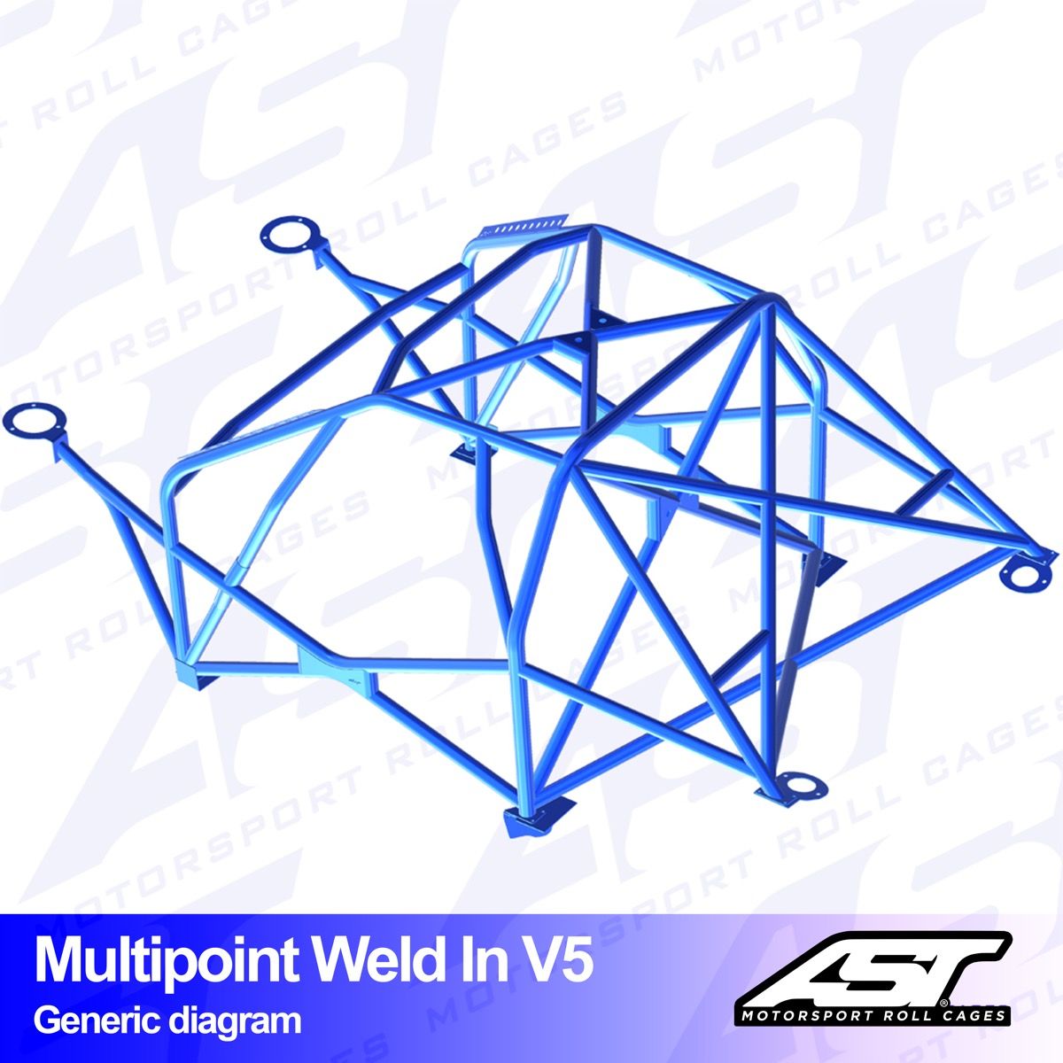 Roll Cage BMW (E34) 5-Series 5-doors Touring RWD MULTIPOINT WELD IN V5