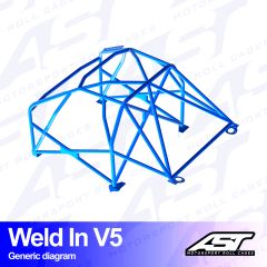 Roll Cage BMW (E91) 3-Series 5-doors Touring RWD WELD IN V5