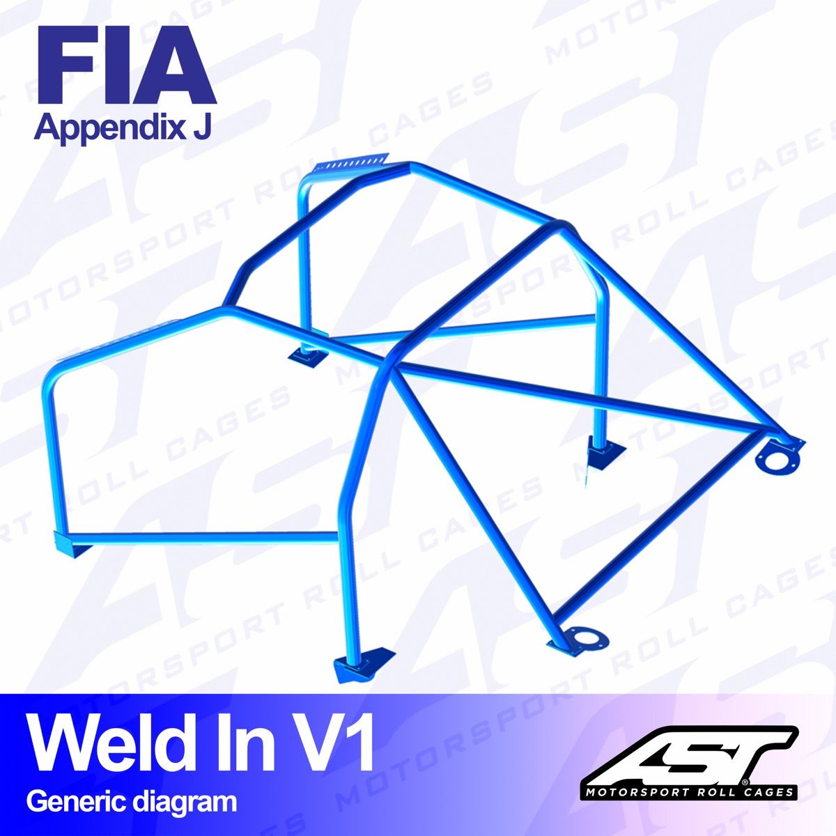 Roll Cage VW Golf (Mk3) 5-doors Hatchback WELD IN V1