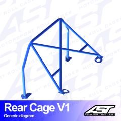 Roll Bar NISSAN MICRA (K11) 3-doors Hatchback REAR CAGE V1