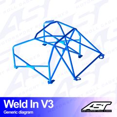 Roll Cage VOLVO 245 5-door Wagon WELD IN V3