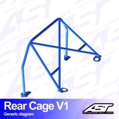 Roll Bar NISSAN Silvia (S15) 2-doors Coupe REAR CAGE V1