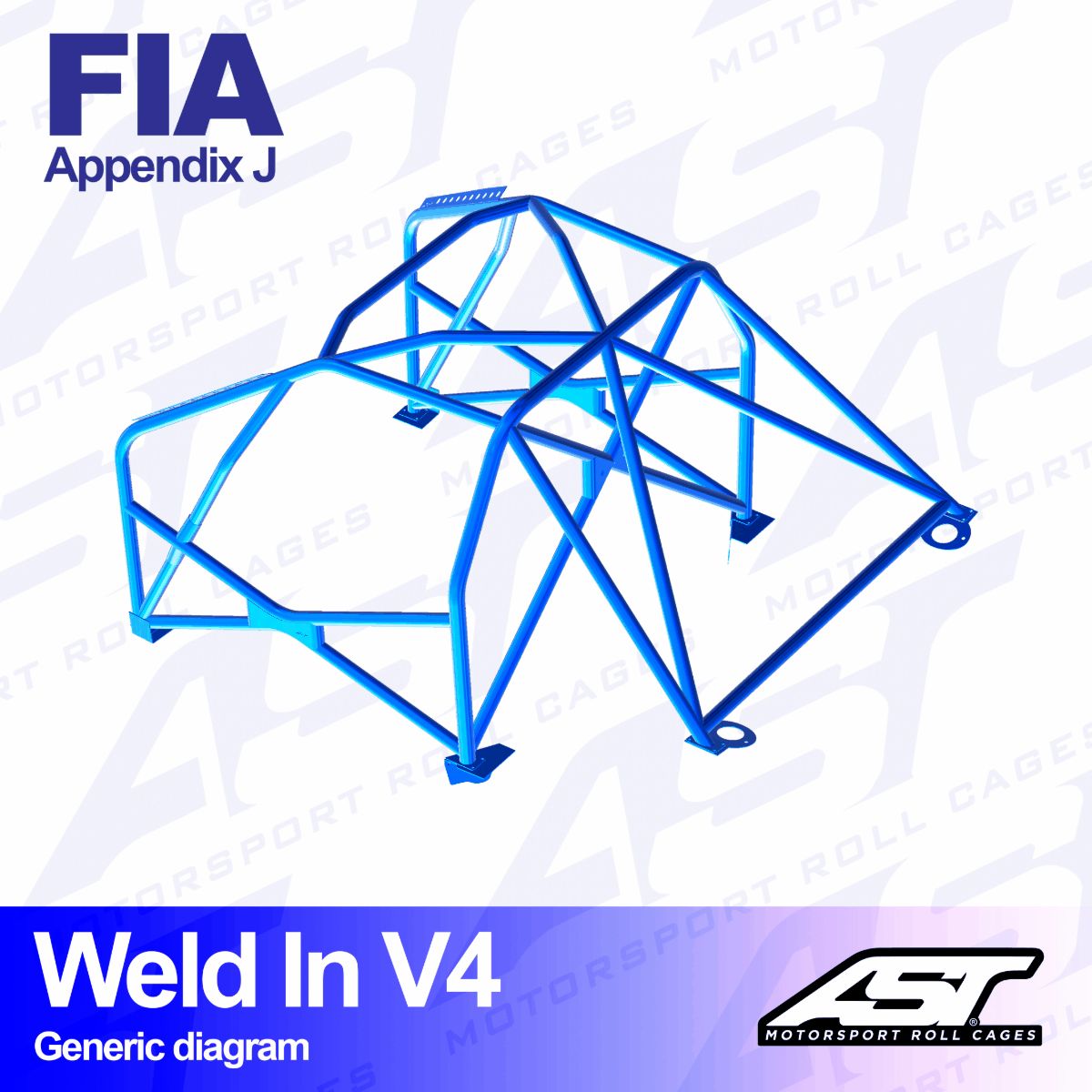 Roll Cage CITROËN Xsara (Phase 1/2 ) 3-doors Hatchback WELD IN V4